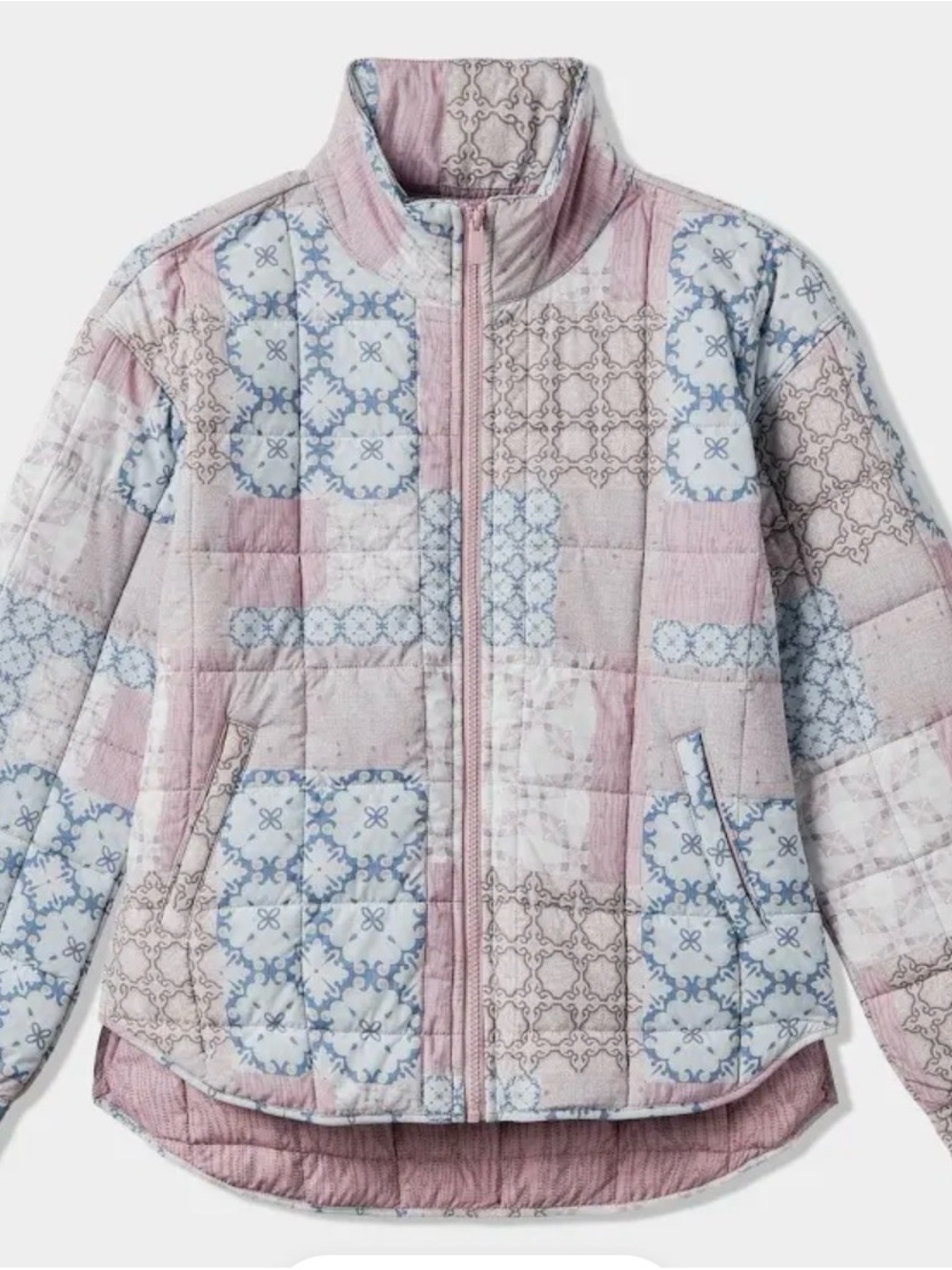 Travis Matthew Bold & Bloom Quilted Patchwork Jacket